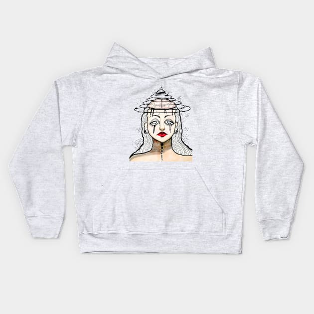 Migraine Kids Hoodie by rosana art